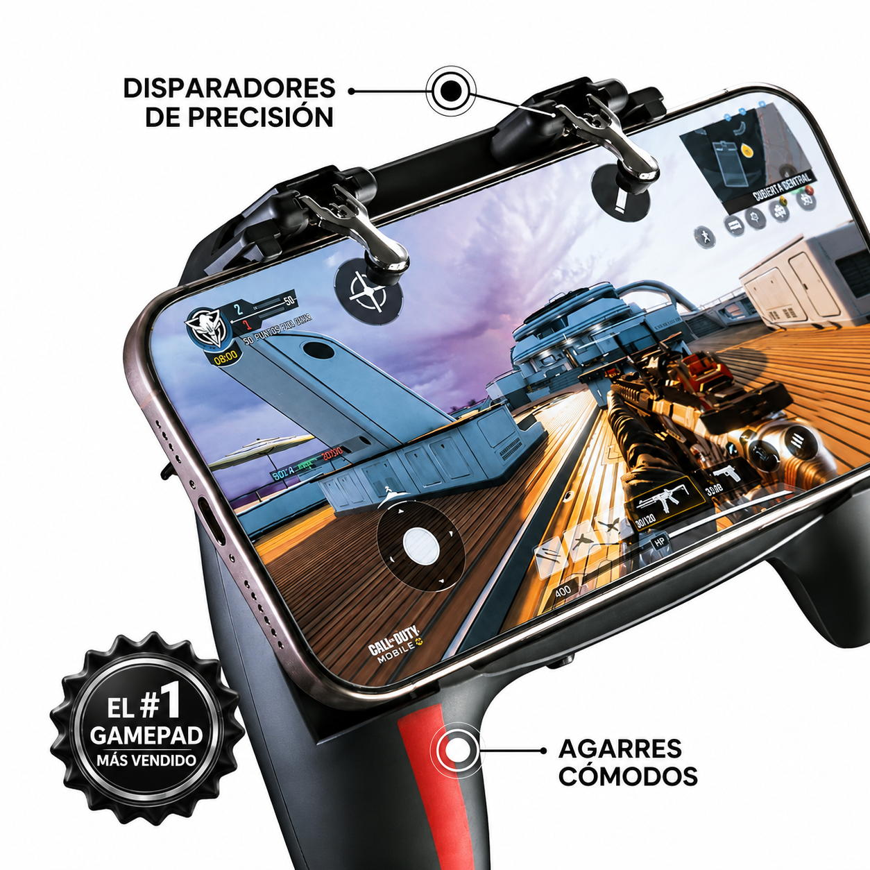 Control Gaming con Refrigeración Dual y Gatillos de Precisión